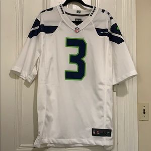 Seattle Seahawks Russell Wilson White Jersey